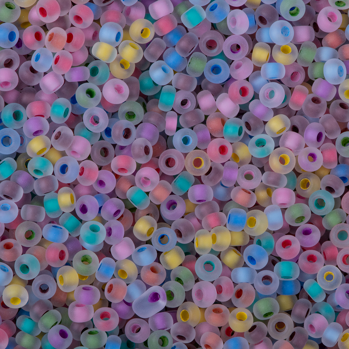 Rocailles Mix farbeinzug 2,6mm ca. 100g matt buntmix