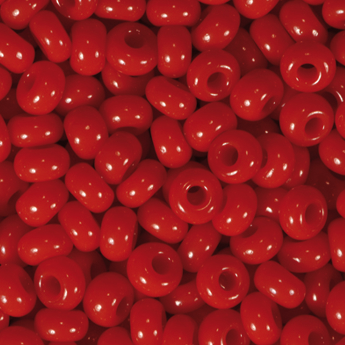 Rocailles satt glänzend 2,6mm 17g rot