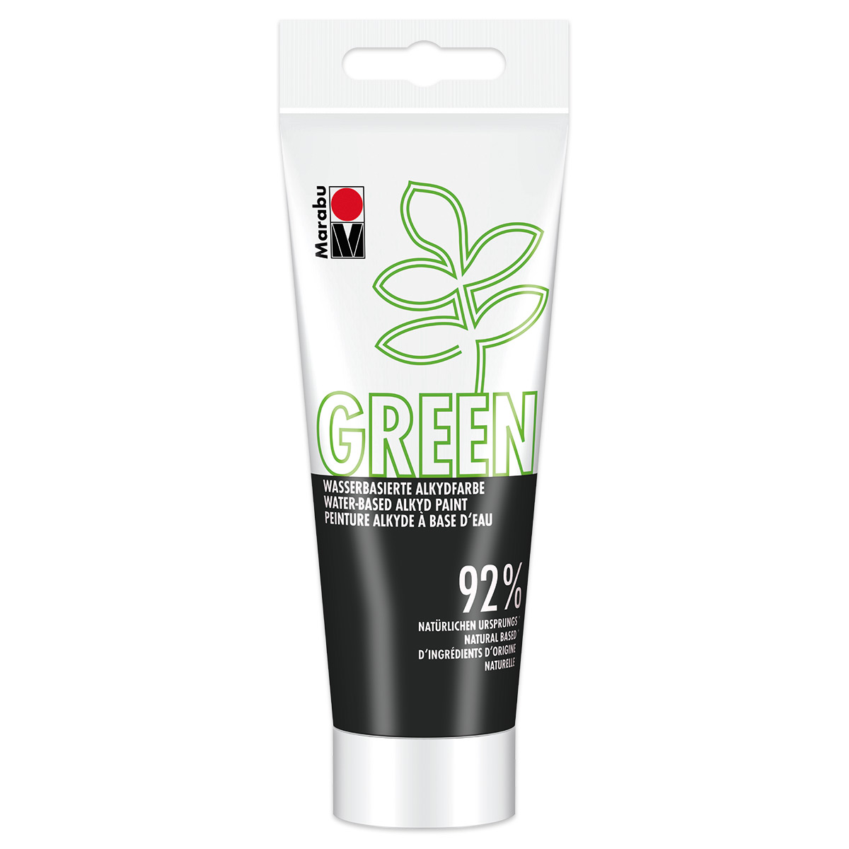 Green Wasserbasierte Alkydfarbe 100ml schwarz