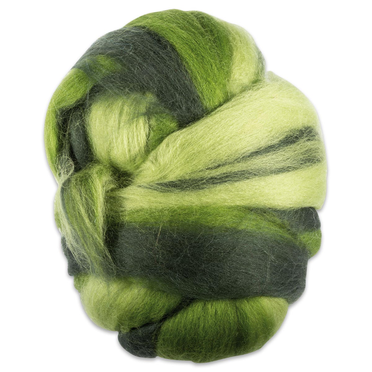 Multicolor-Merinowolle fein 100g Grüntöne