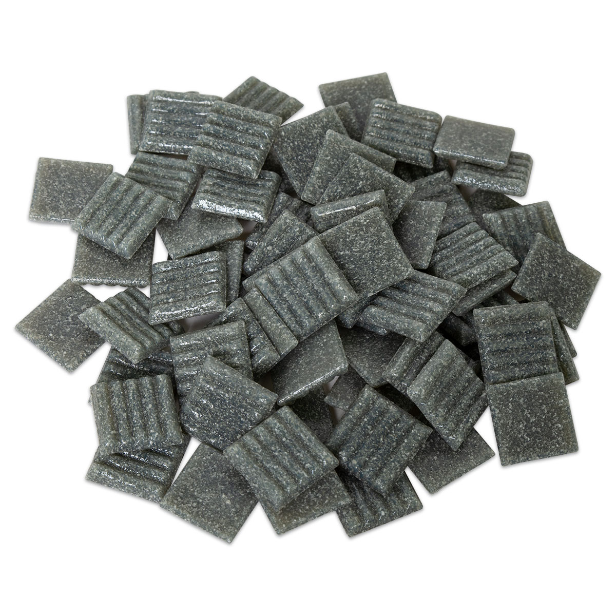 Glasmosaik Joy 20x20x4mm 1kg silbergrau Glasmosaik Joy 20x20x4mm 1kg silbergrau