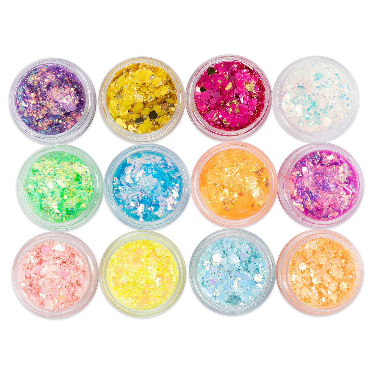 Glitter Clay Sortiment 12 Farben à 5 ml