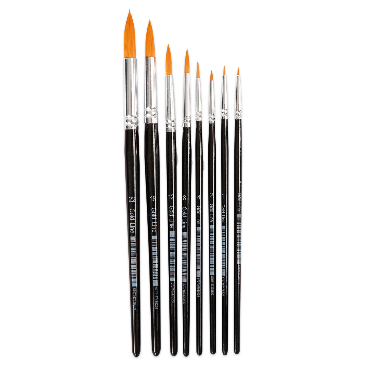 Gold Line Pinsel rund 8er-Set