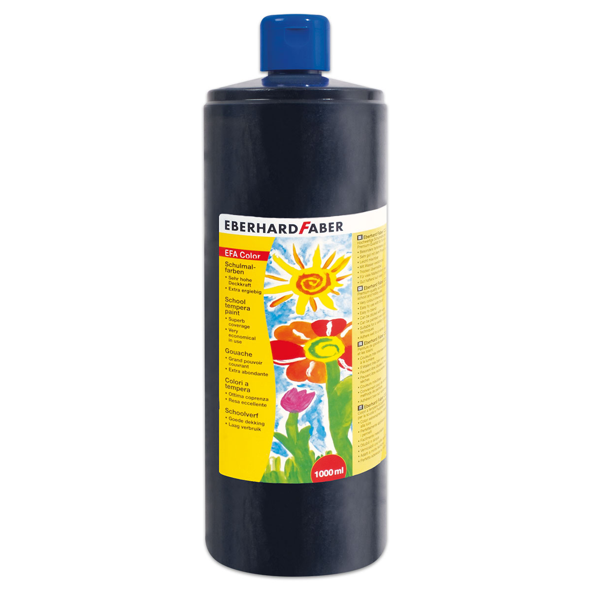 Color-Schulmalfarbe 1.000ml schwarz
