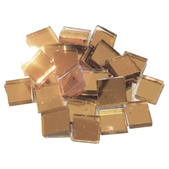 56600541dAPxTHyuSmA5F Spiegelmosaik 10x10mm 125g ca. 170 Steine goldgelb