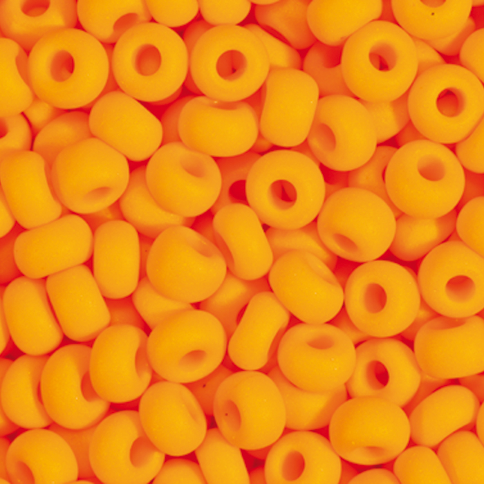 Rocailles satt matt 2,6mm 17g orange