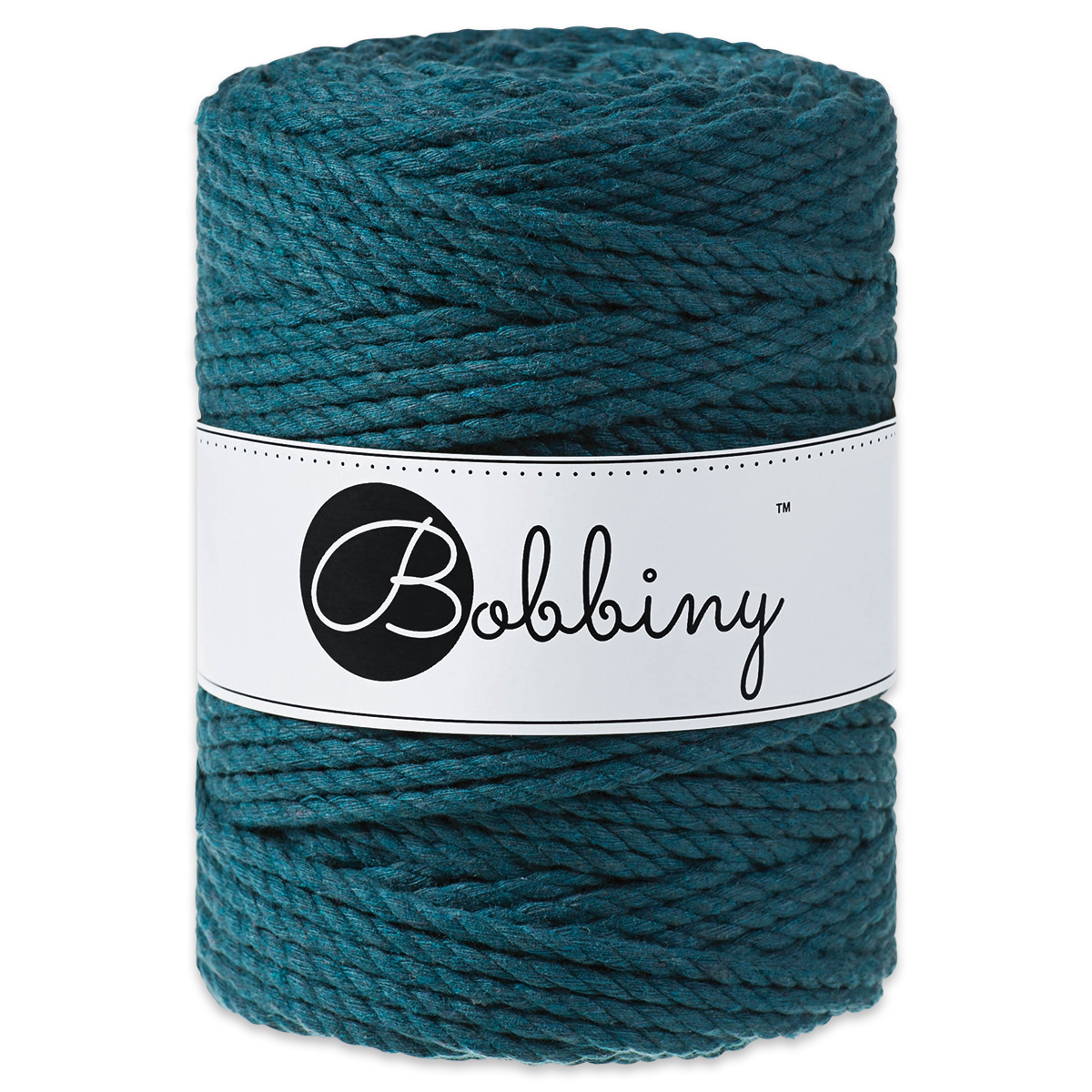 Bobbiny 3PLY Makramee-Kordel Ø 5mm peacock blue