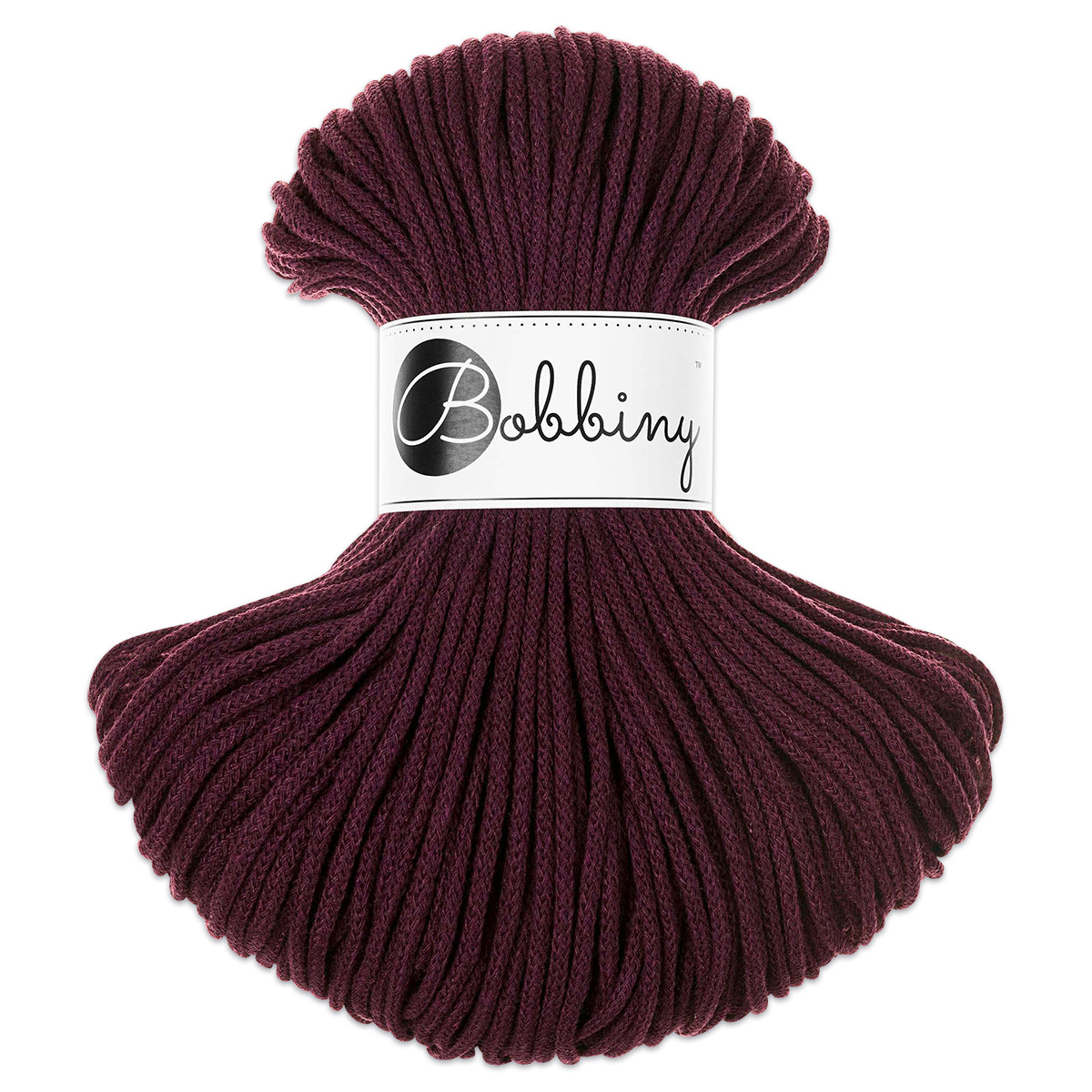 Bobbiny Rope-Garn Junior Ø3mm burgundy
