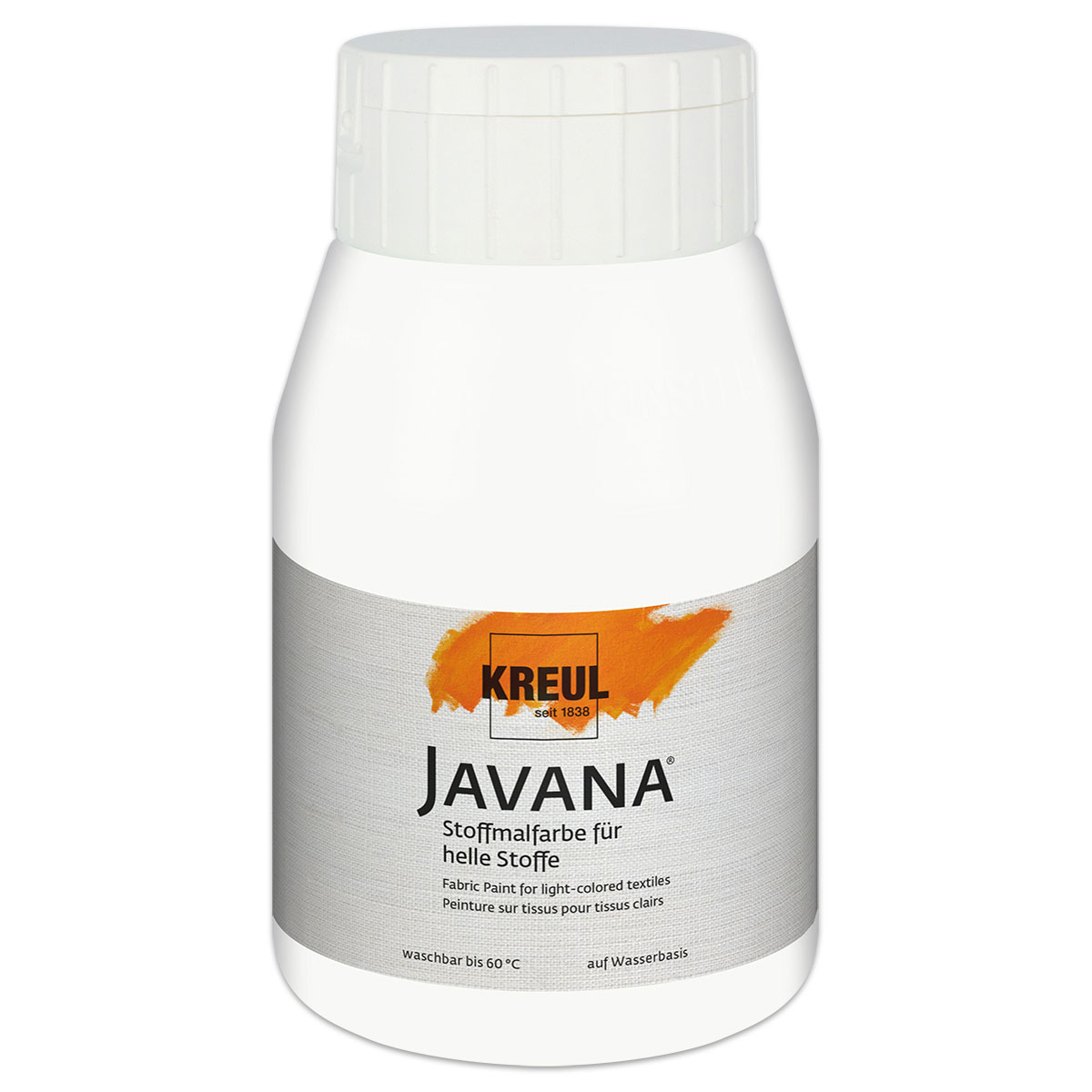 KREUL Javana Stoffmalfarbe helle Stoffe 500ml weiß