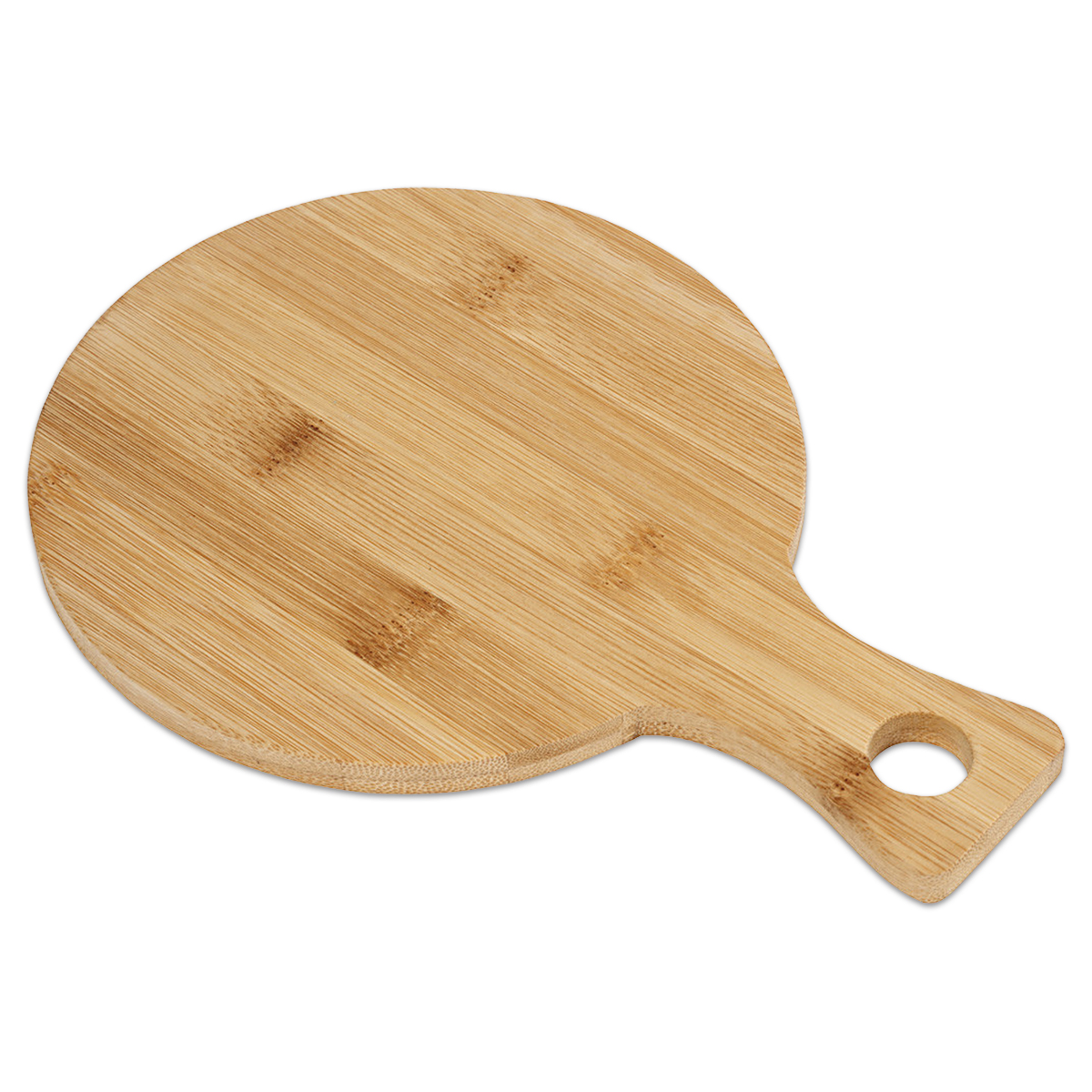 Schneidebrett Bambus rund 24x17x0,9cm natur