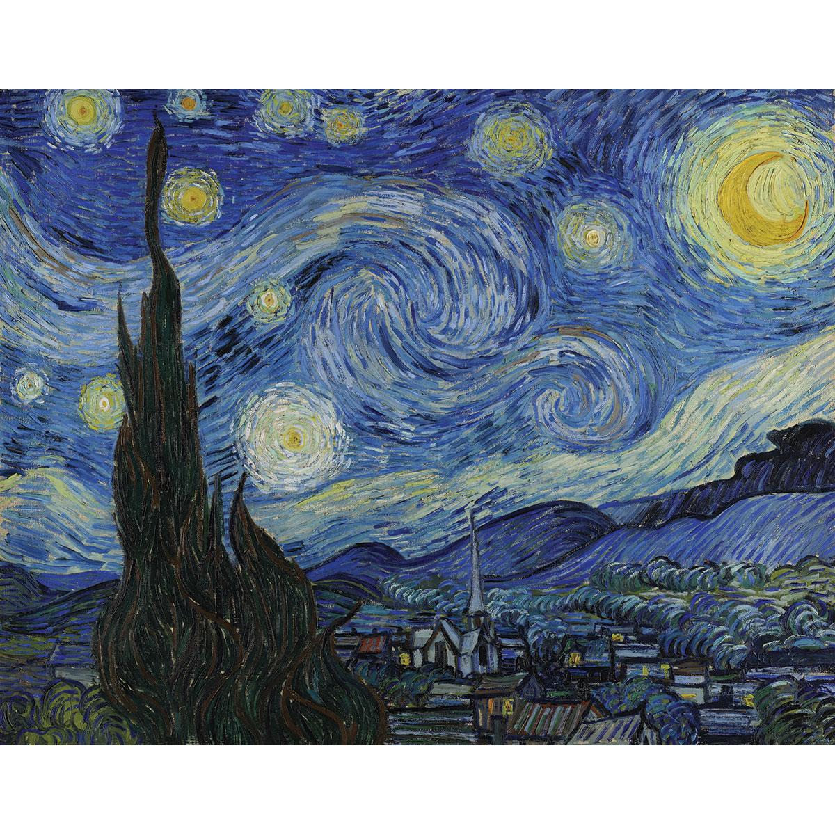 Malen auf Keilrahmen Sternennacht - Vincent Van Gogh