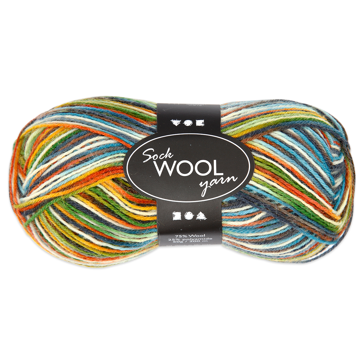 Sockenwolle 50g multicolor