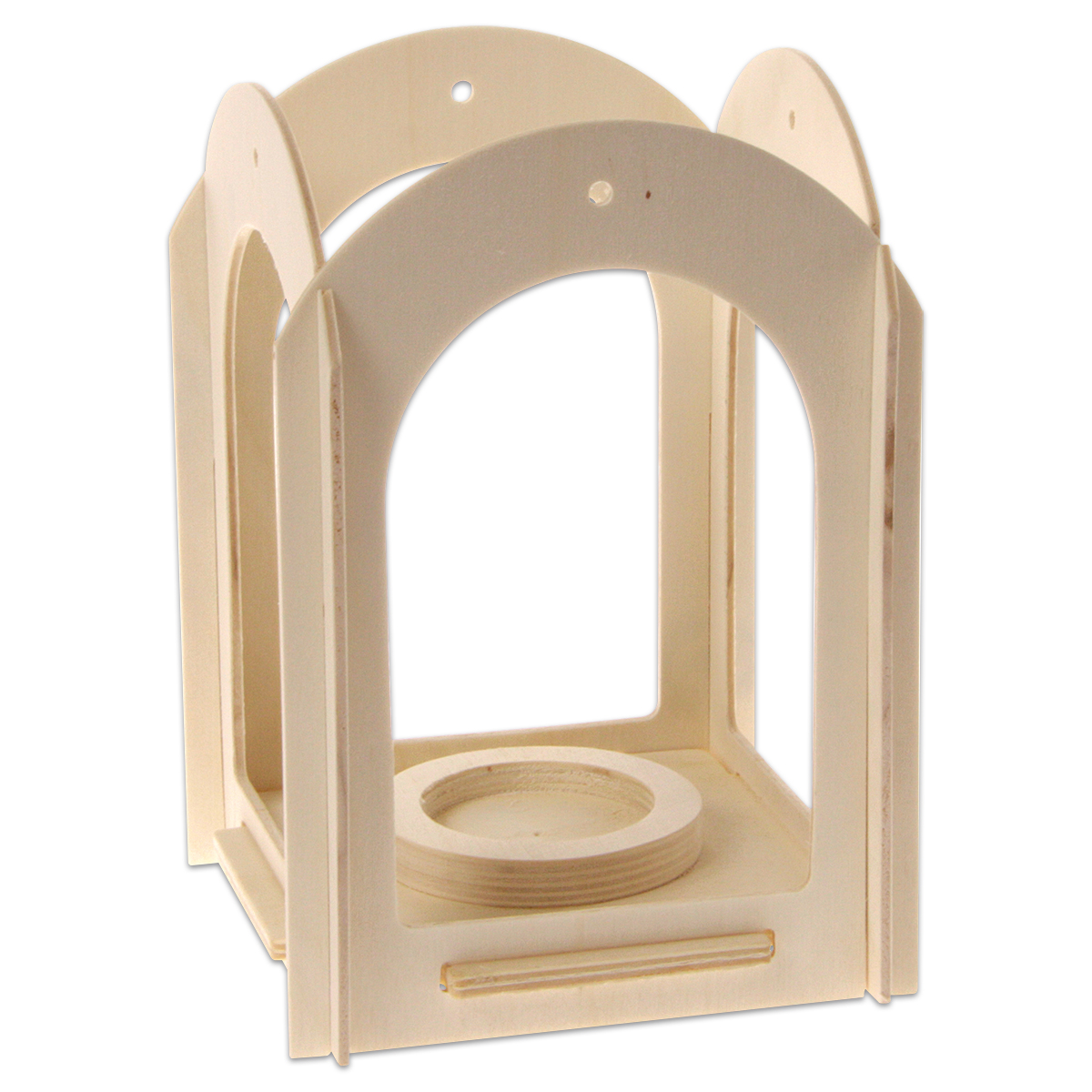Bausatz Holzlaterne 12x12x16cm 5 Teile