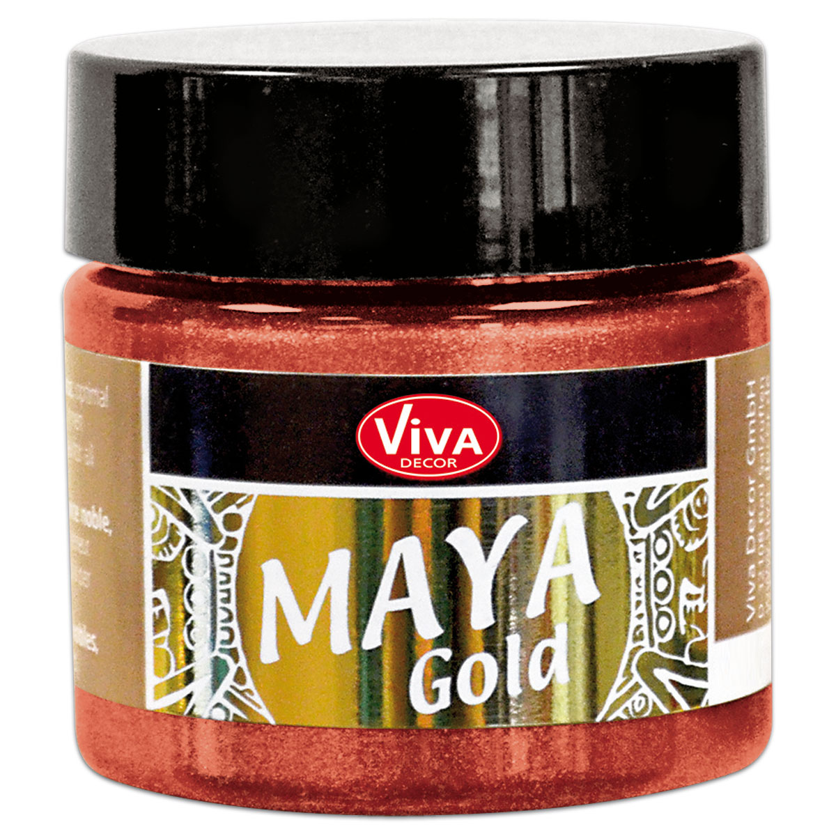 Maya-Gold Dekorfarbe flüssig 45ml feuerrot