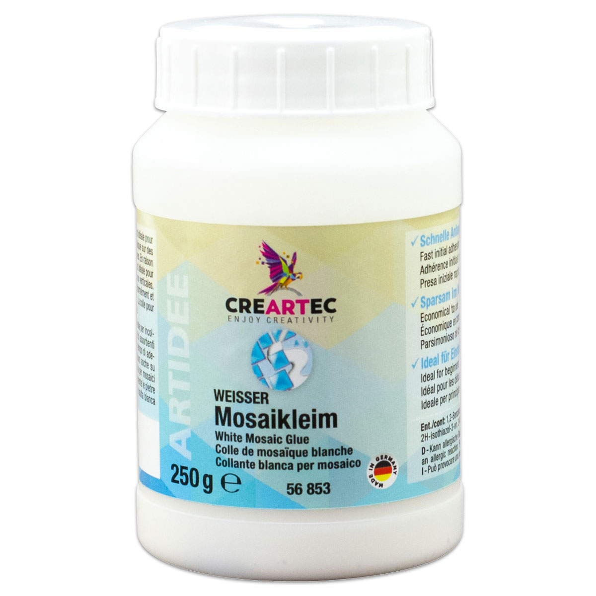 Mosaikleim 250g weiß