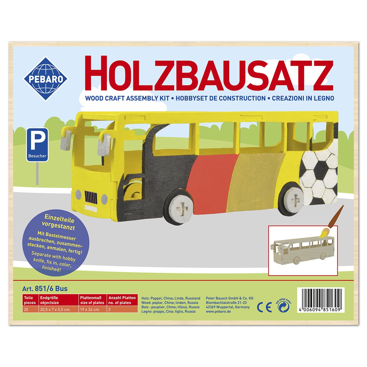 58708516_1Ltt6ymZsA6oEE Holzbausatz Bus ca. 20,5x7x5,5cm 20 Teile