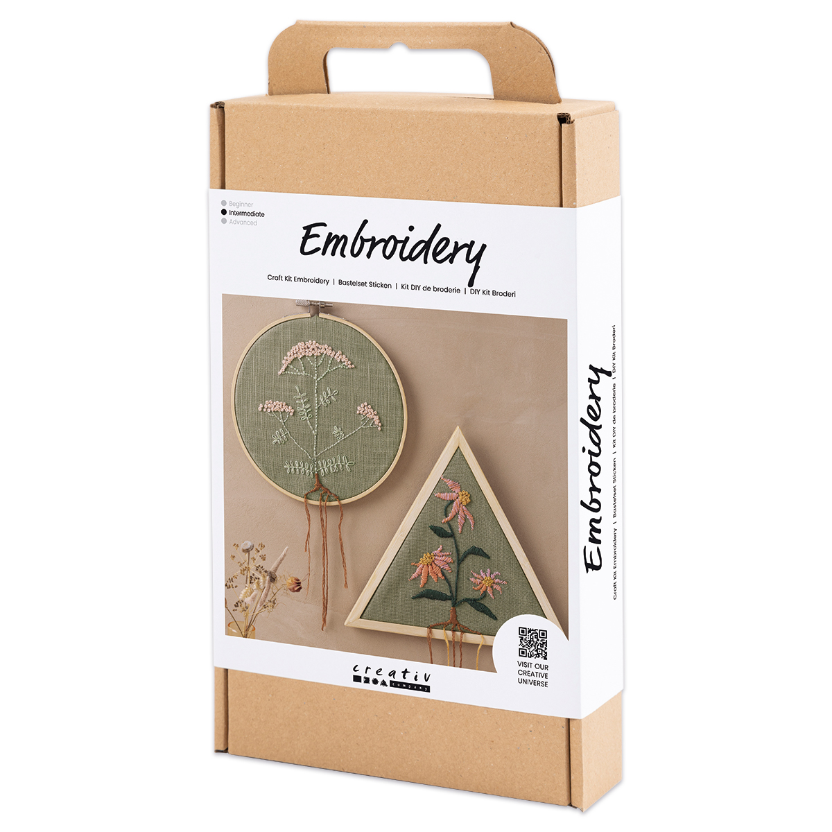 Kreativset Sticken Staubgrün