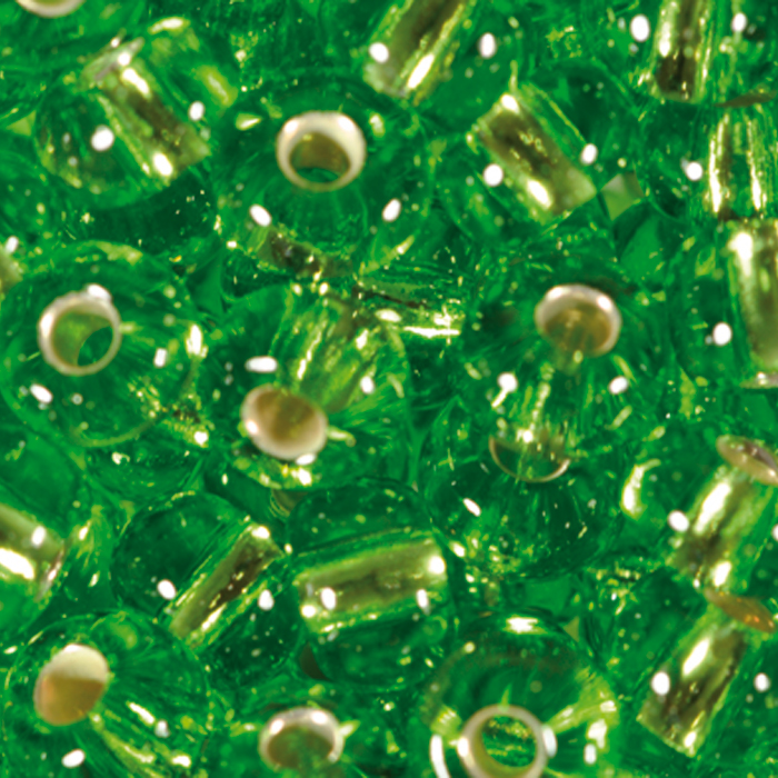 Rocailles transparent 4,5mm 17g lindgrün