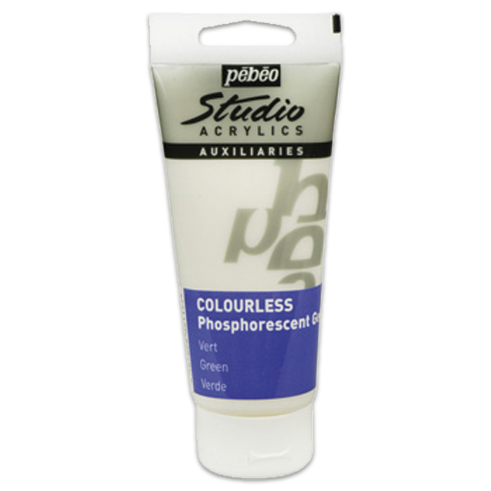 Acrylfarbe nachleuchtend - 100ml ungefärbt-grün