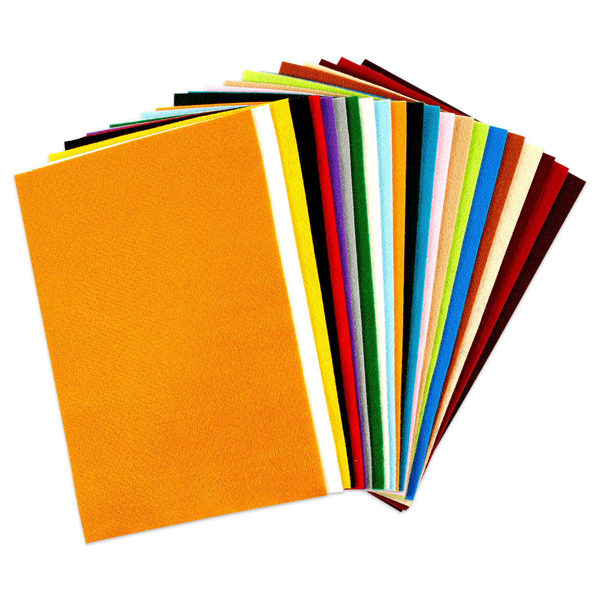 Bastelfilz-Sortiment 20x30cm 24 Bl./Farben