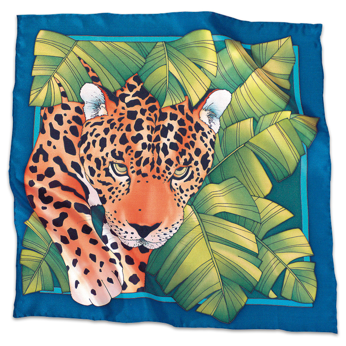 Tuch Gutta gold 55x55cm Savannah naturweiß