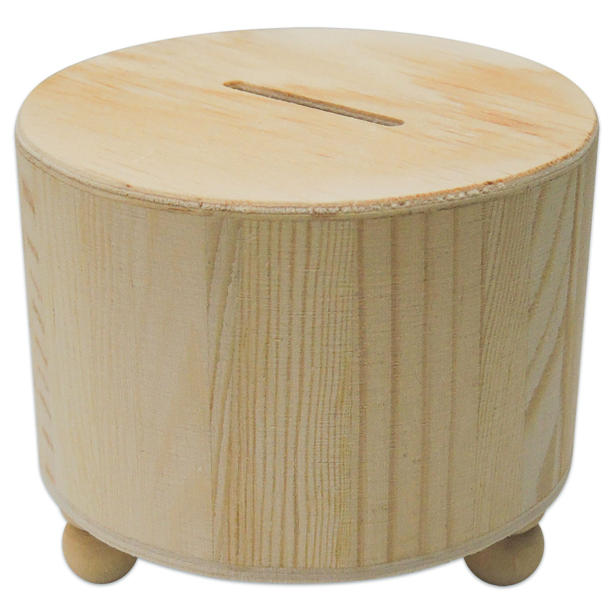 50235026_1 Spardose rund Holz h5,8/7,5cm Ø 9cm natur