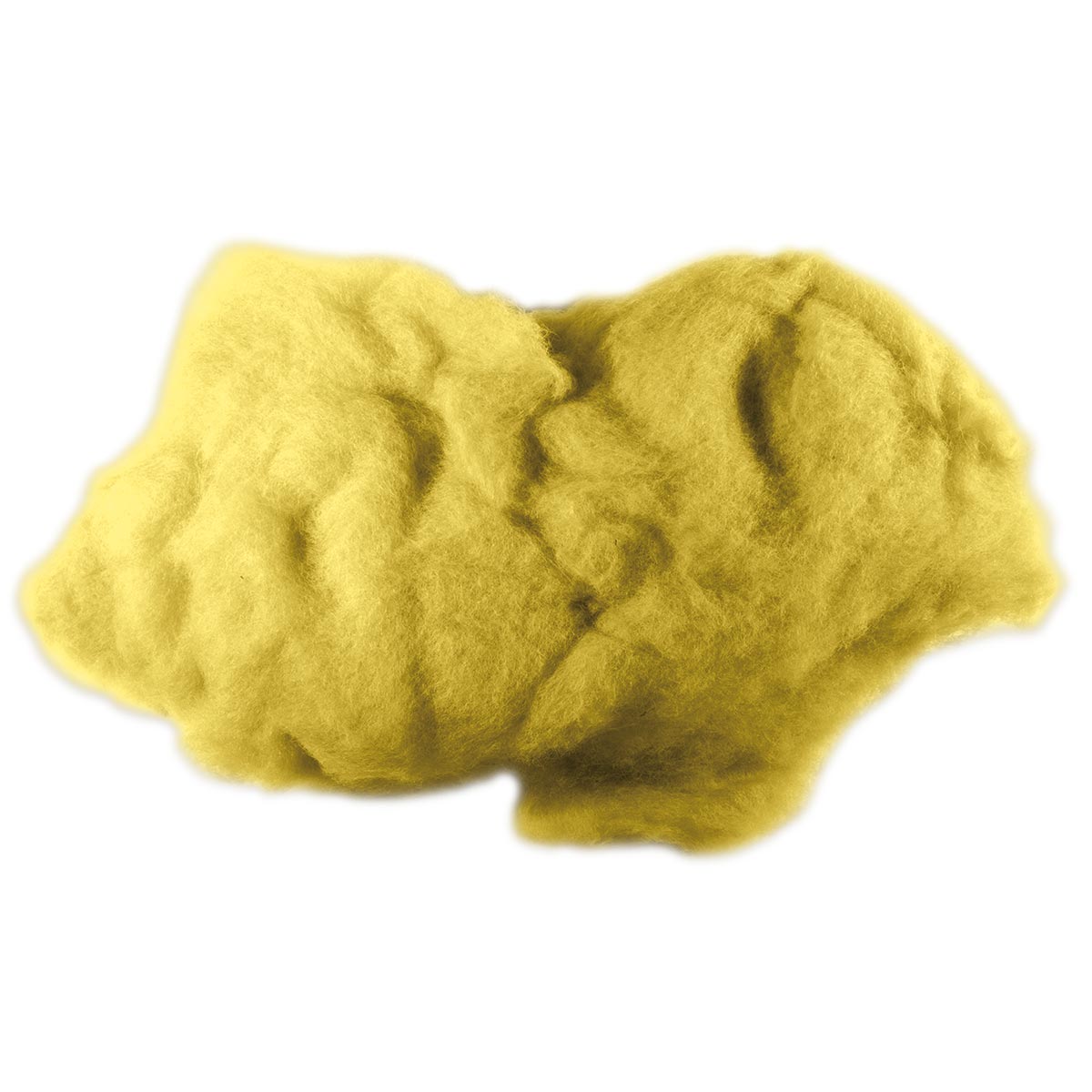 Krempelwolle max. 27mic 100g zitronengelb
