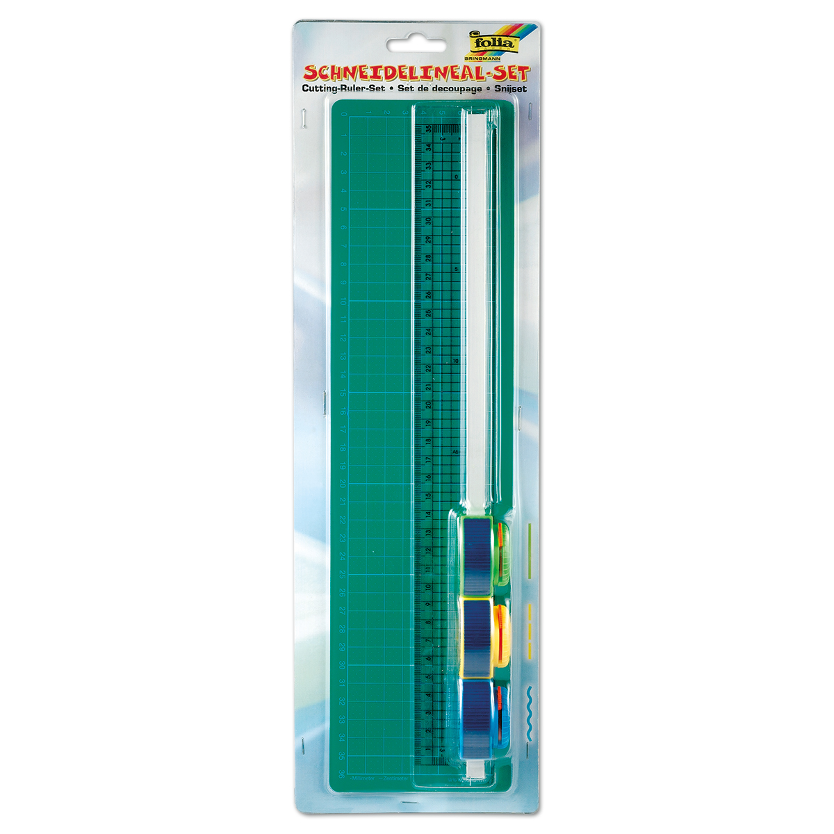 59923003_1 Schneidlineal-Set Lineal 35cm 3 Schneidroller