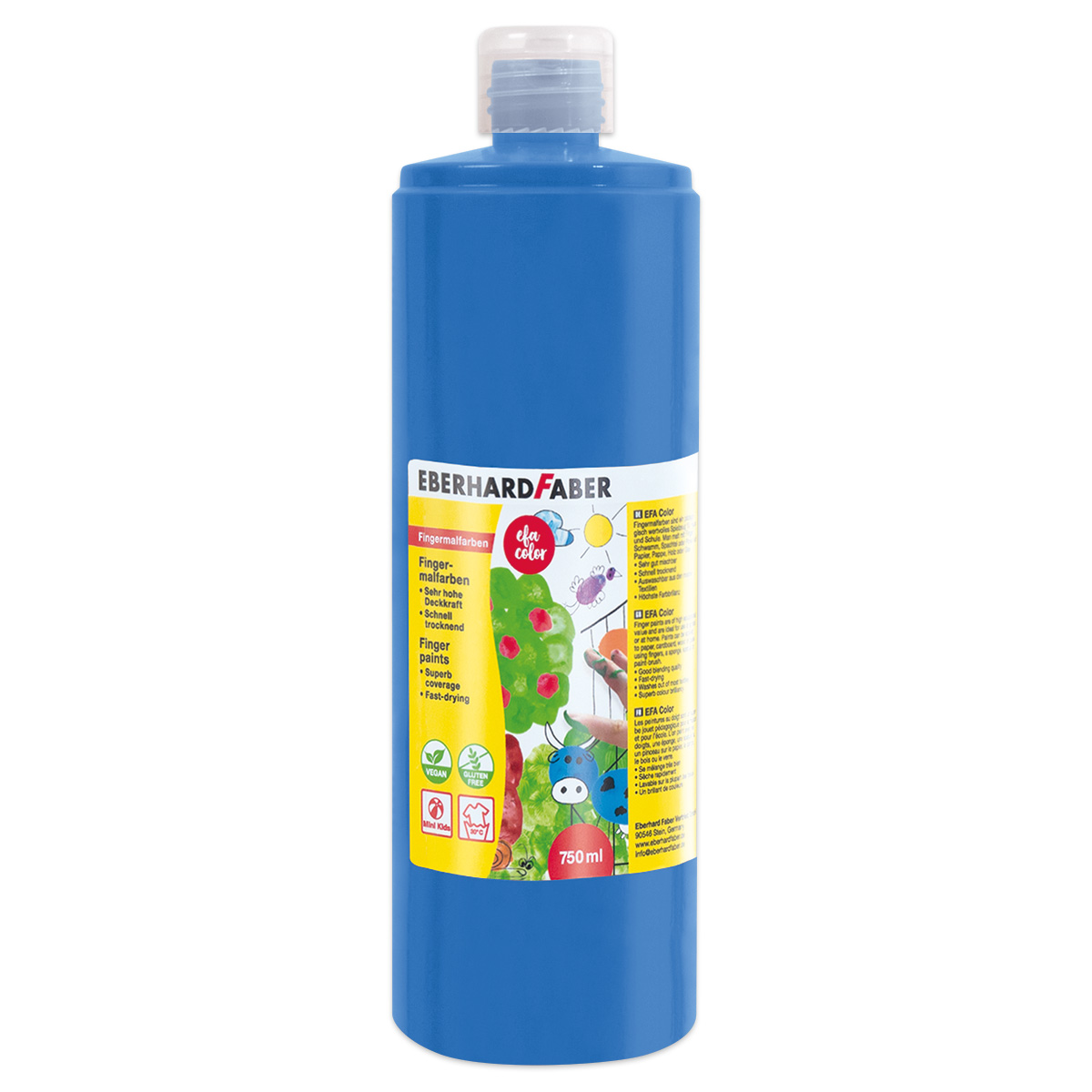 Fingermalfarbe 750ml phthaloblau
