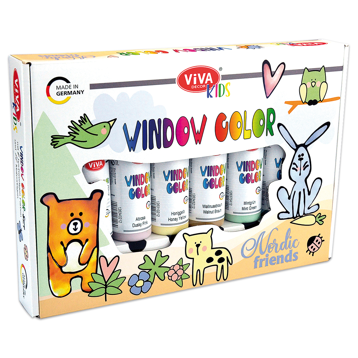 Kids Window Color-Set Nordic Friends
