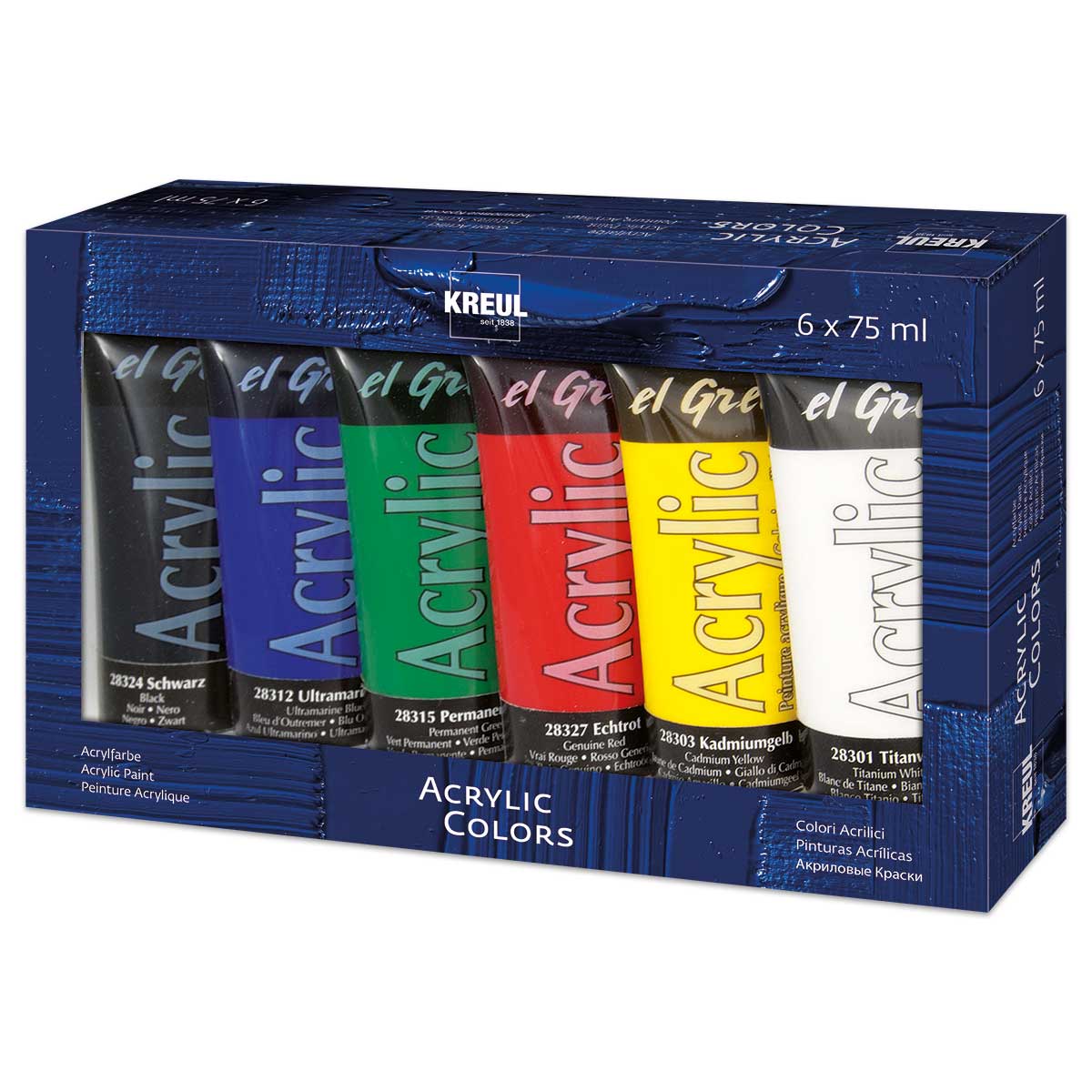 el Greco Acrylic Set 6 Farben à 75 ml