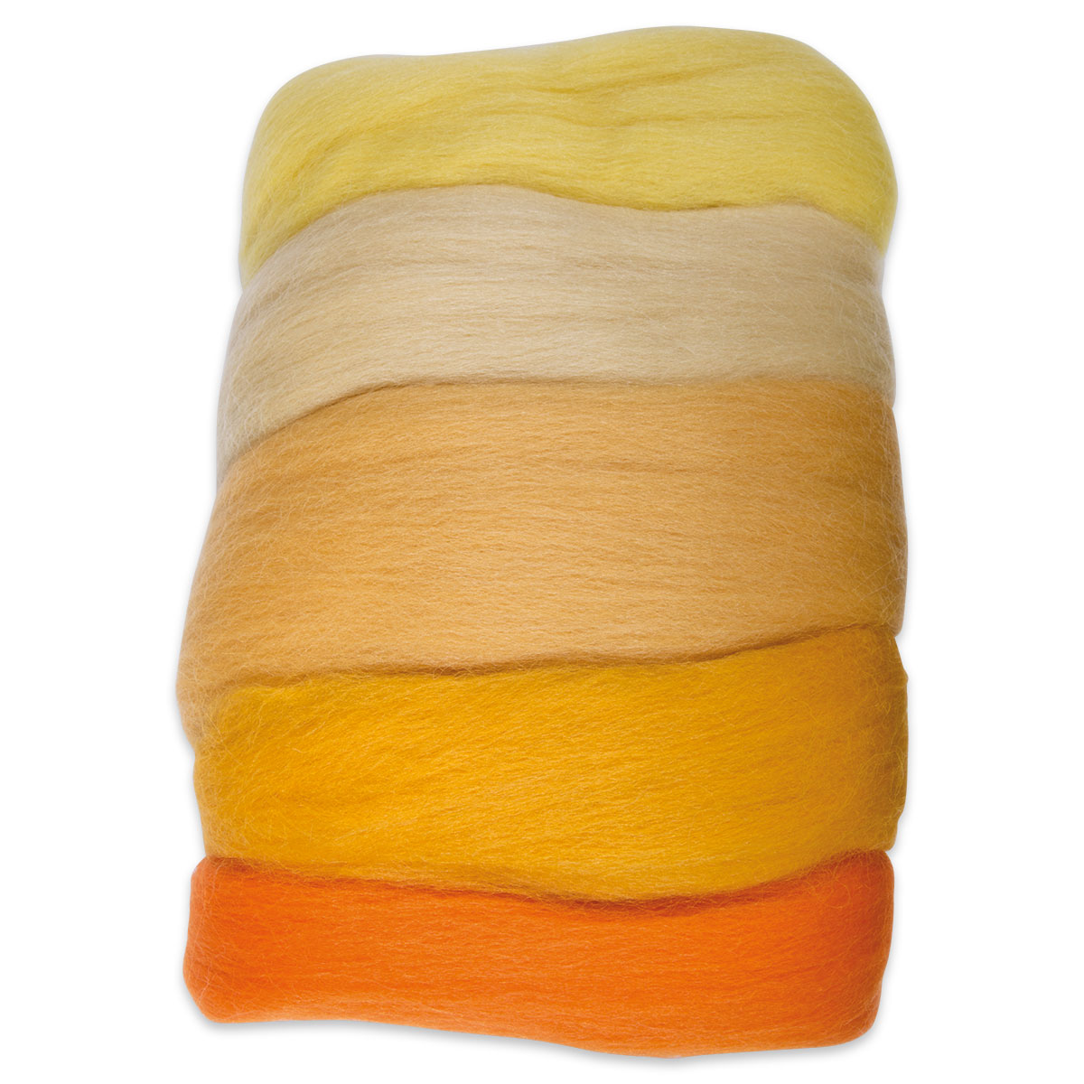 Kammzugwolle Merino 50g gelbton