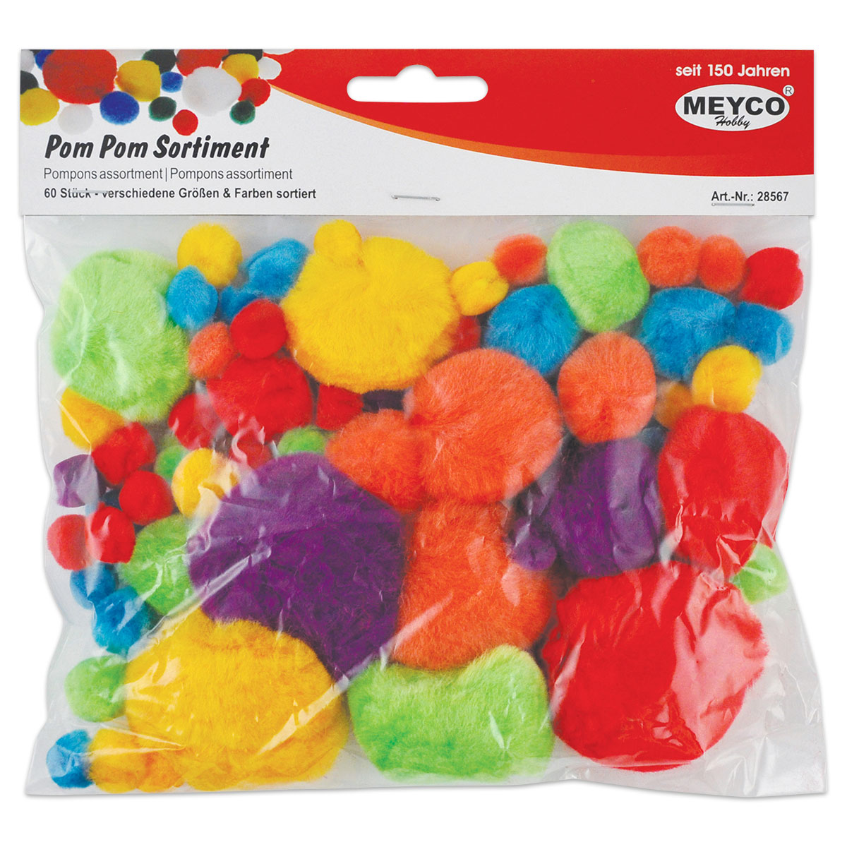 50228567_1Uftd9mAjxC3lO Pompons Ø 10-40mm 60 St. bunt