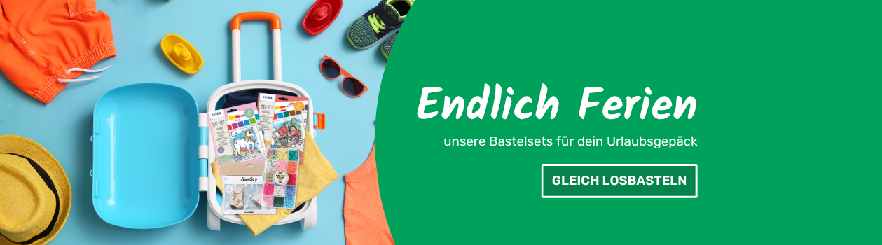 Endlich Ferien - Unsere Bastelsets fürs Urlaubsgepäck - zur Kategorie "Kreativsets"