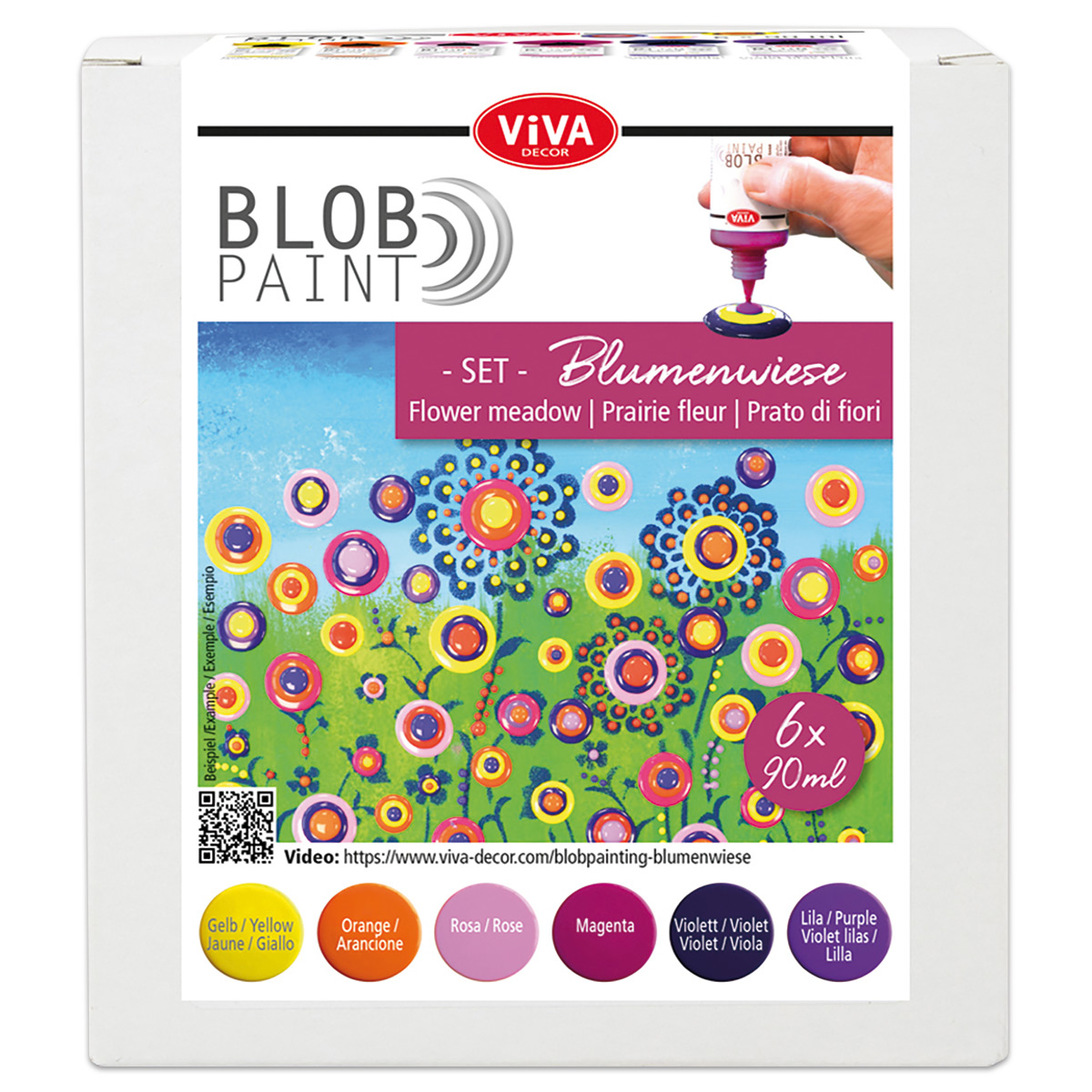 Blob Paint Farbset Blumenwiese