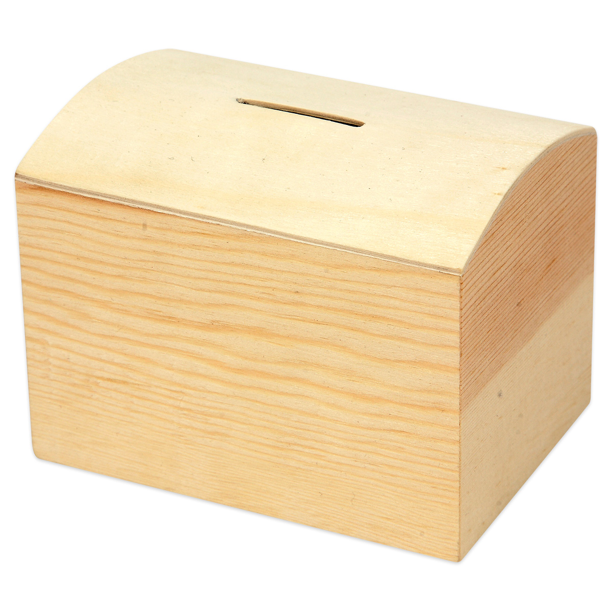 Spardose Truhe Holz h8cm 10x7cm natur