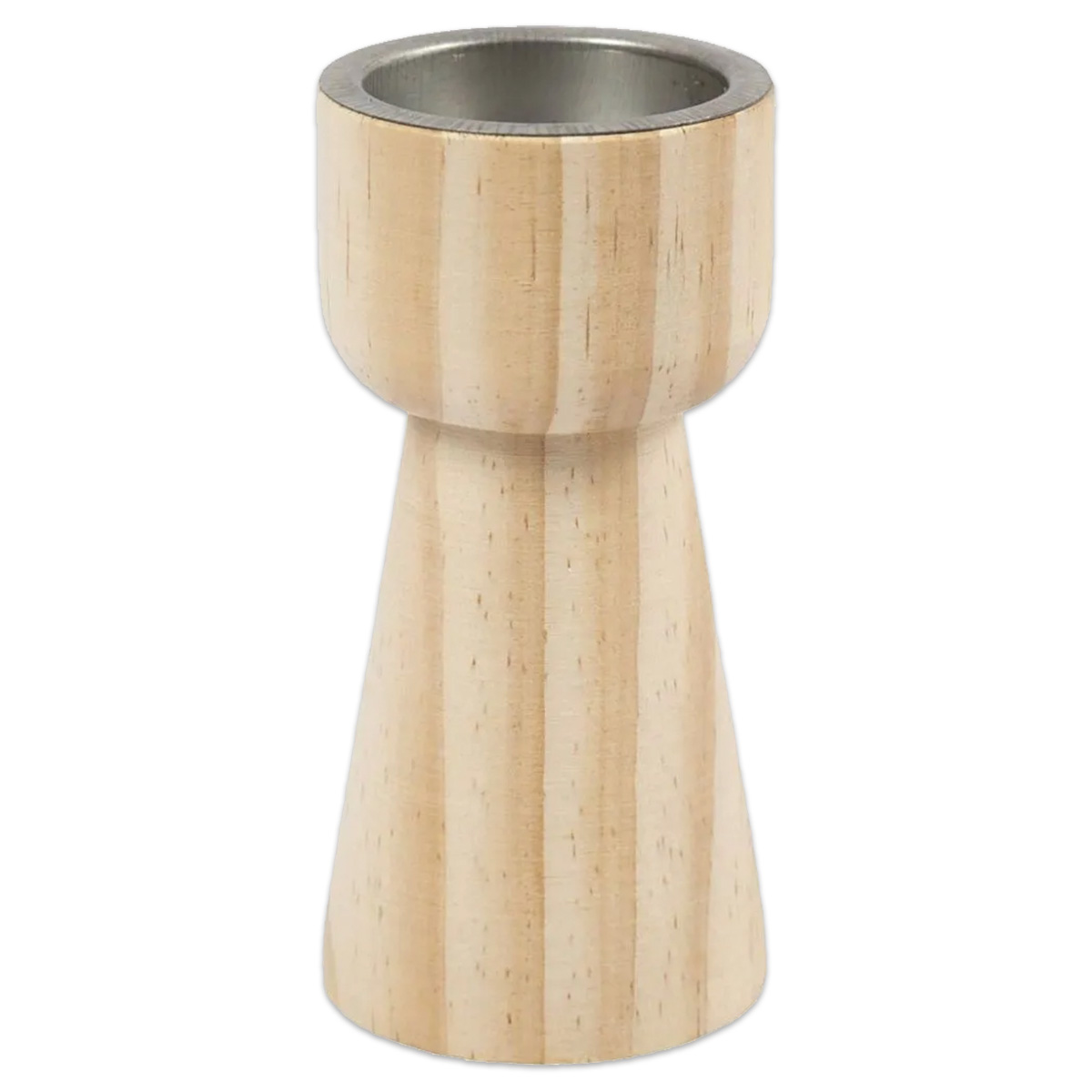 Kerzenleuchter Holz 11cm Ø ca. 5,5cm natur