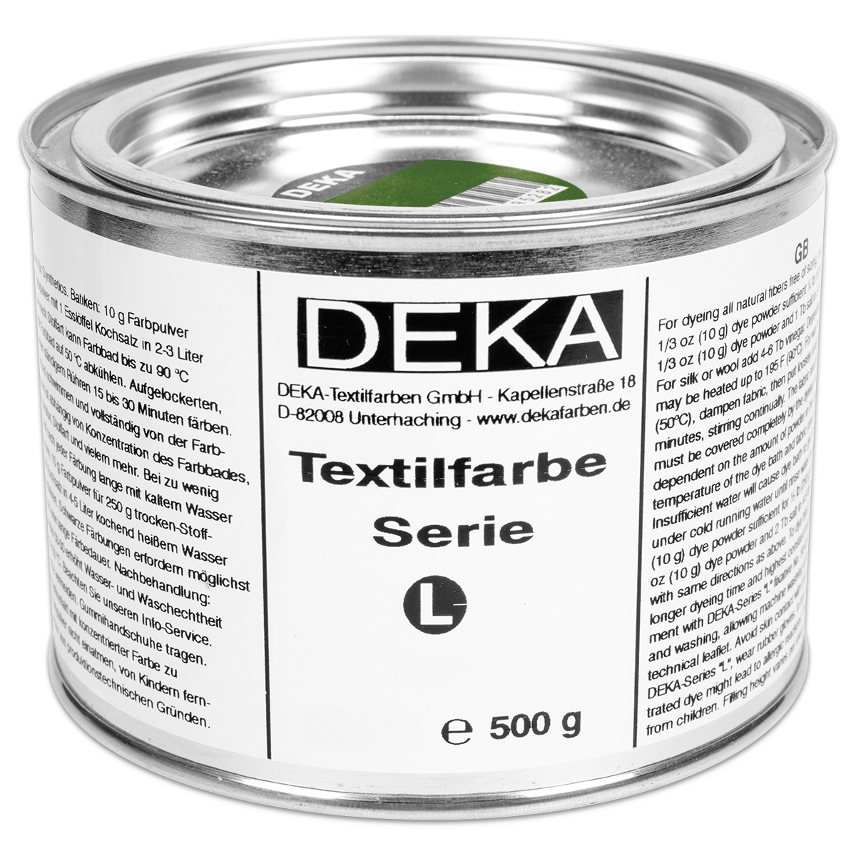 Deka-Serie L Textilfarbe 500g russischgrün