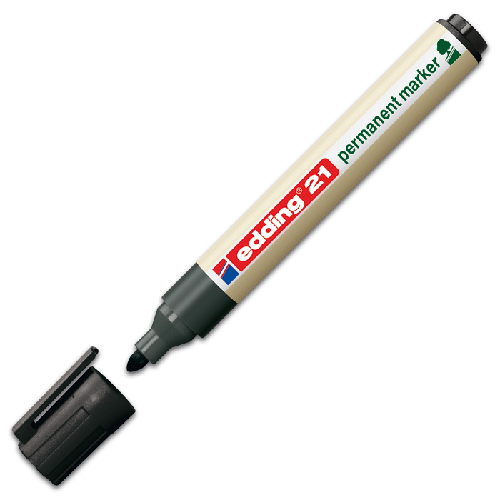 edding 21 EcoLine Permanentmarker Rundspitze schwarz