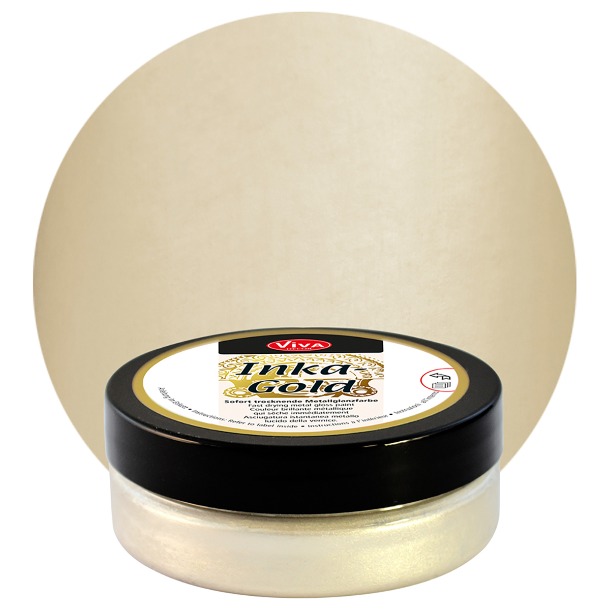 Inka-Gold Dekorfarbe pastös 62,5g altsilber