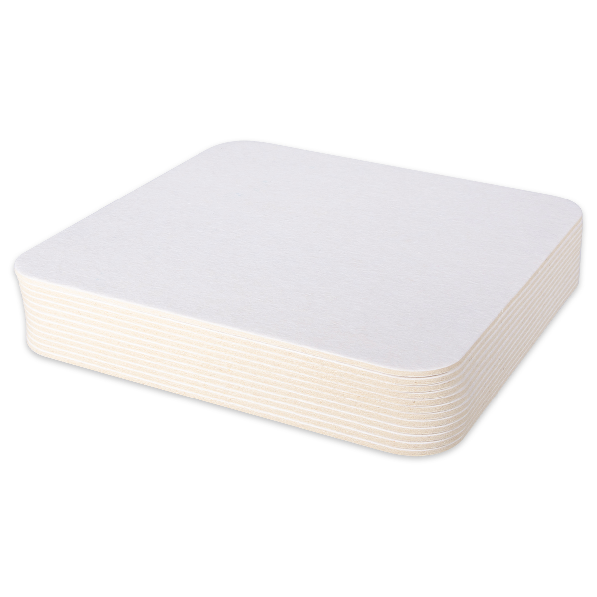 Blanko-Bierdeckel Karton 9,3x9,3cm 100 St. natur