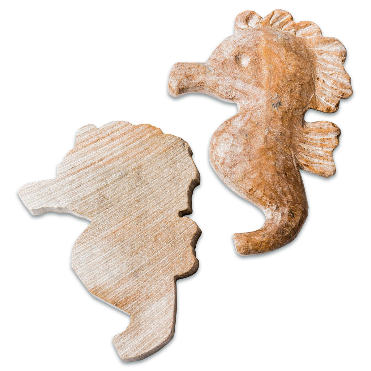 Speckstein-Rohlinge ca. 5x6cm 10 St. Seepferdchen