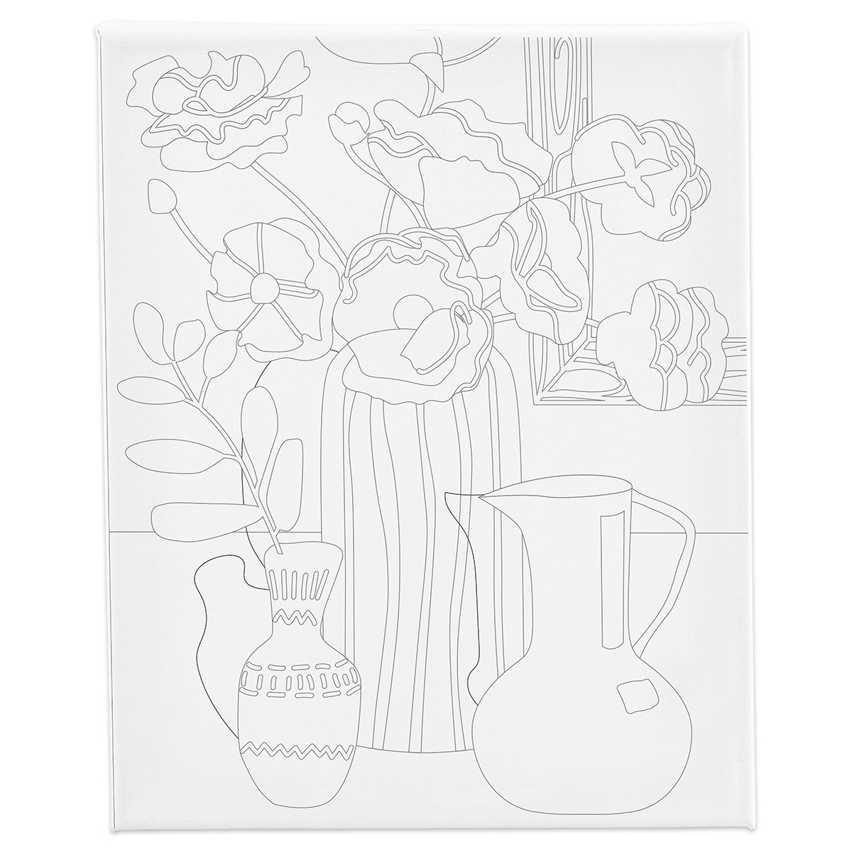 bedruckter Keilrahmen 24x30x1,6cm Blumenstillleben