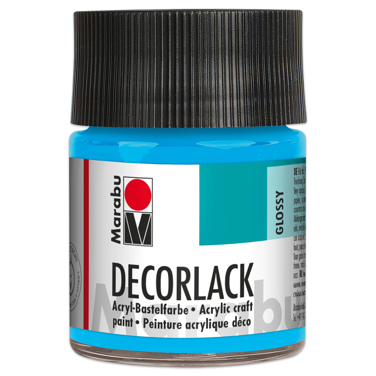 Decorlack Acryl glänzend 50ml hellblau