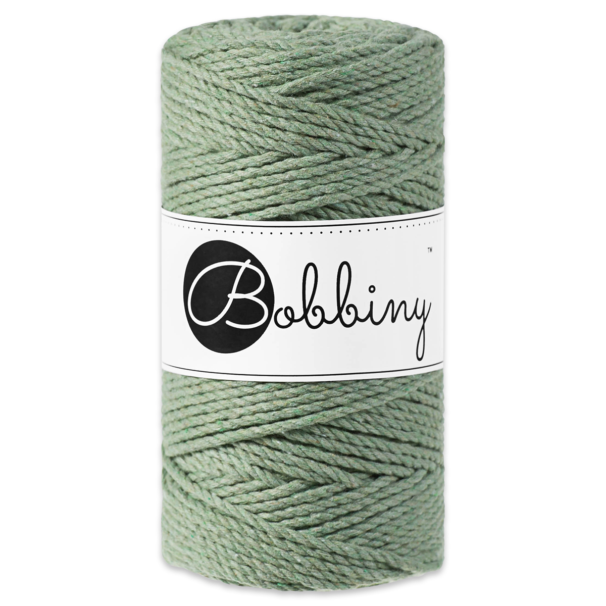 Bobbiny 3PLY Makramee-Kordel Ø 3mm eucalyptus green