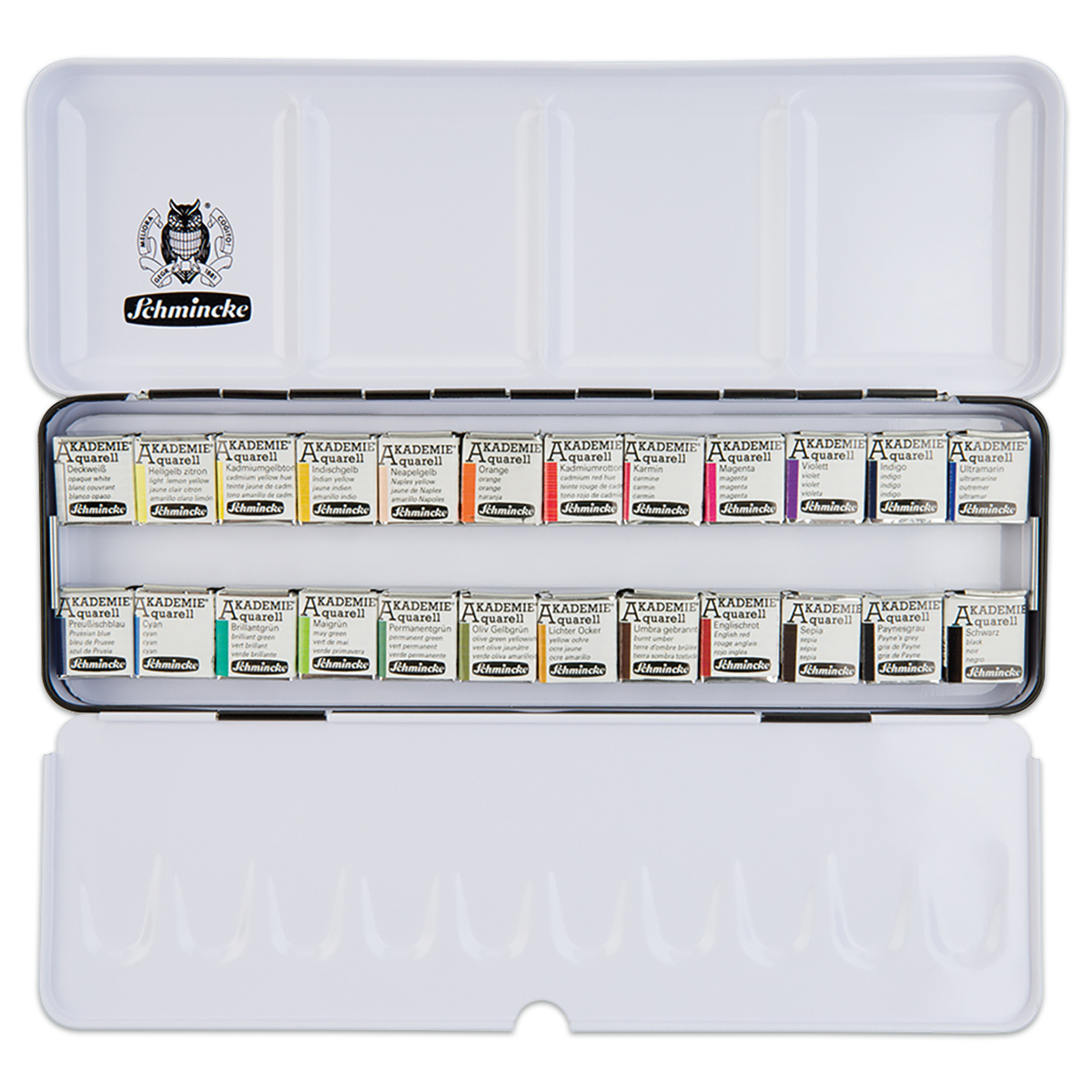 57875424zIAN8unZ1h252 Aquarell-Metallkasten 24 Farbtöne