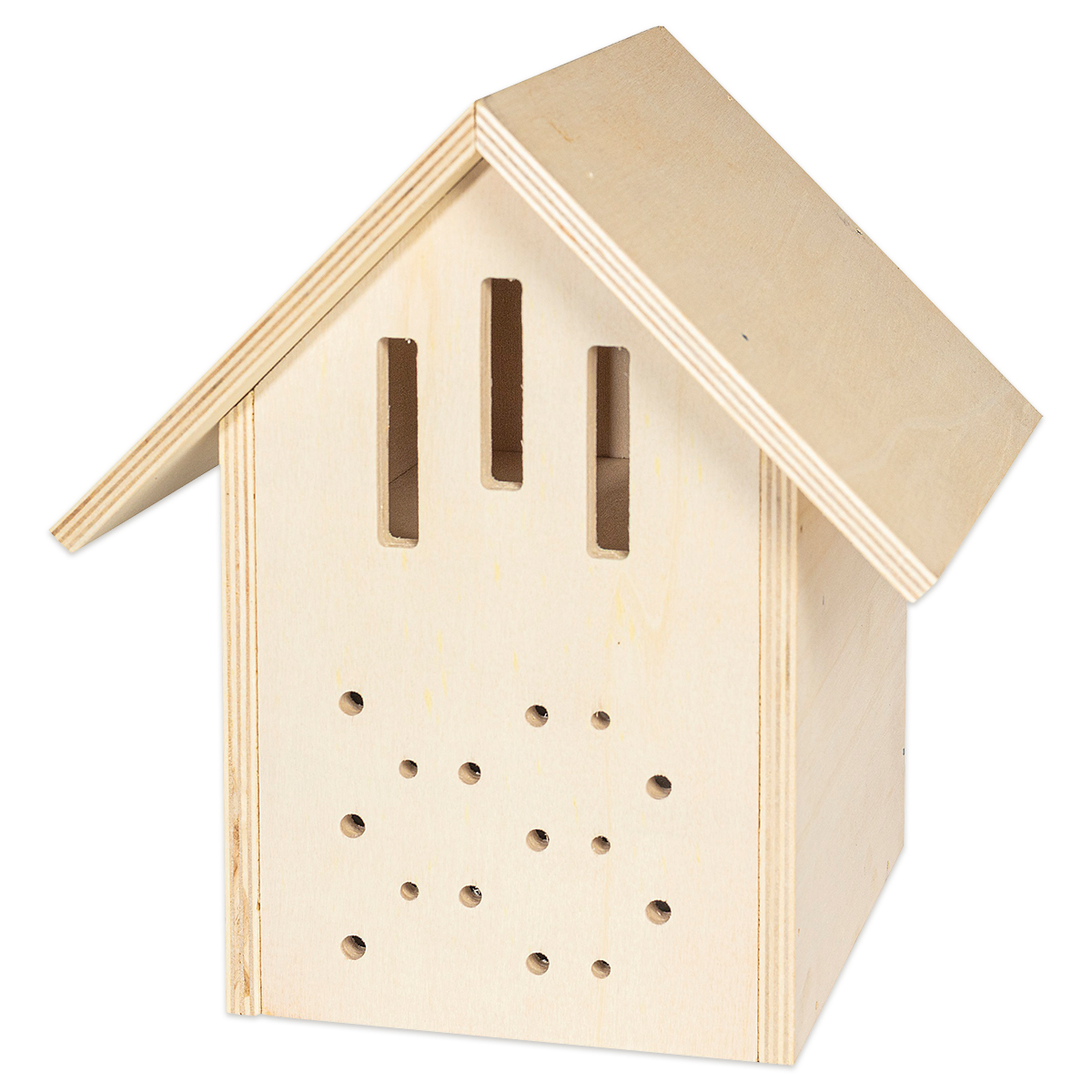 Holzbausatz Insektenhotel mit Nägeln und Hammer