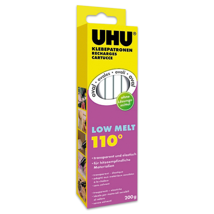 UHU Heißklebepatronen 15 St. oval transp.