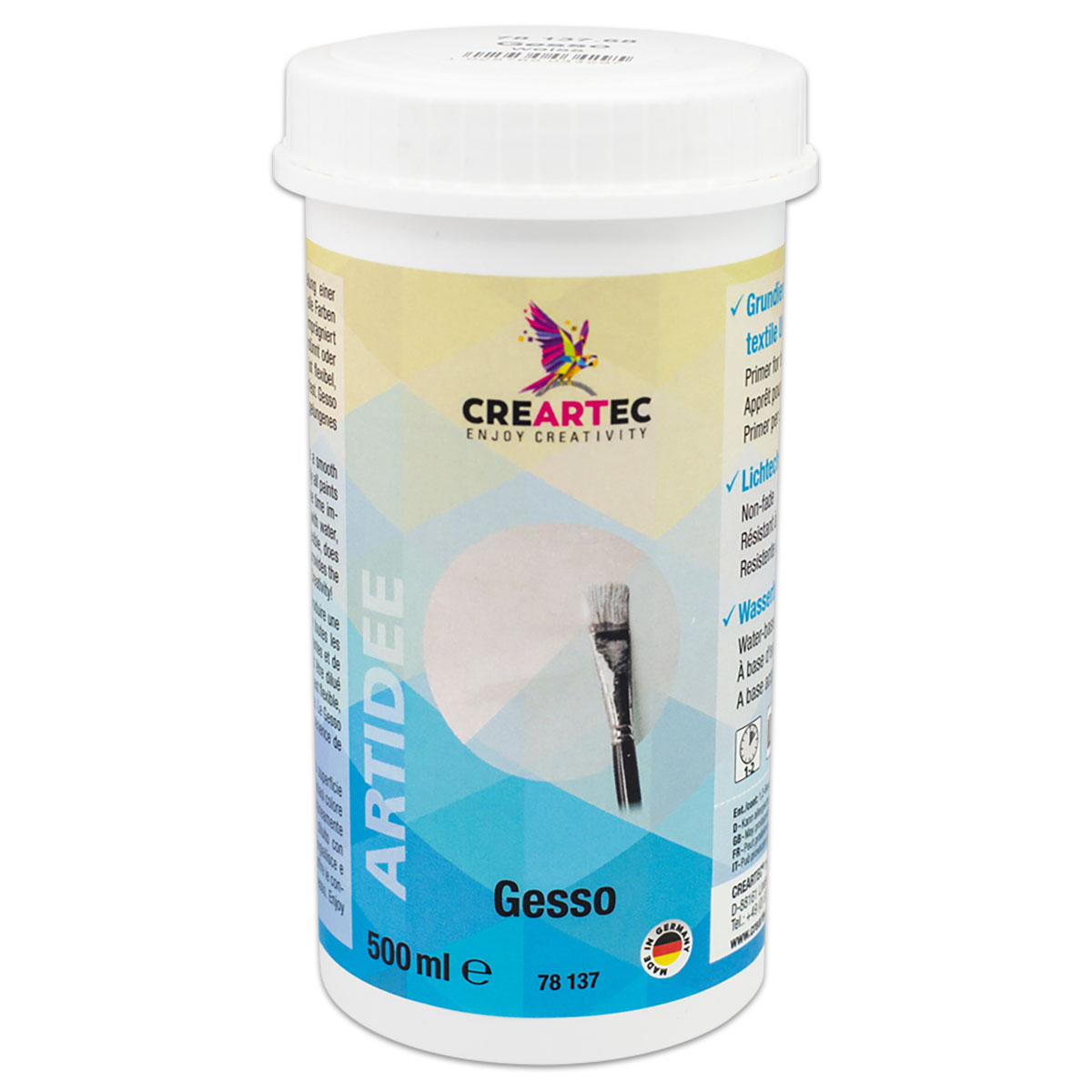 Gesso Acrylkreidegrund 500ml farblos