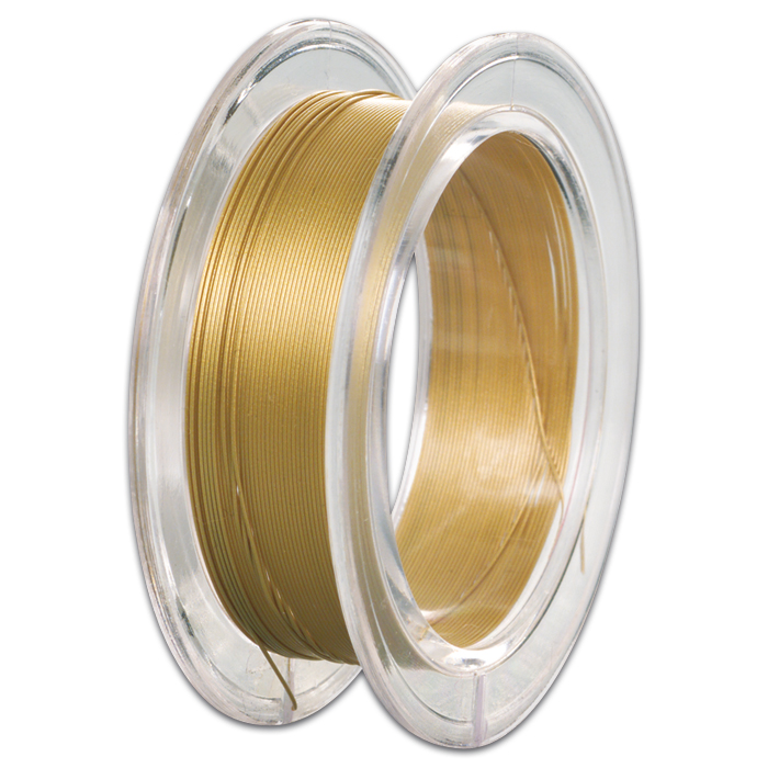 Edelstahldraht 0,4mm 10m metallic goldfarben